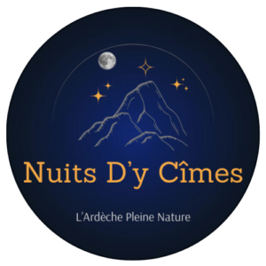Logo Nuits D'y Cîmes Maison d'hôtes insolite en Ardèche Auvergne Rhône Alpes proche de Lyon Grenoble Saint-Etienne